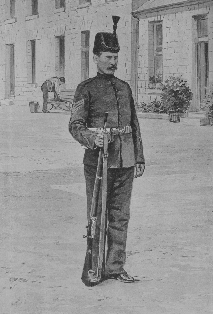Sersjant, The Kings Royal Rifle Corps, c1880 av Unbekannt