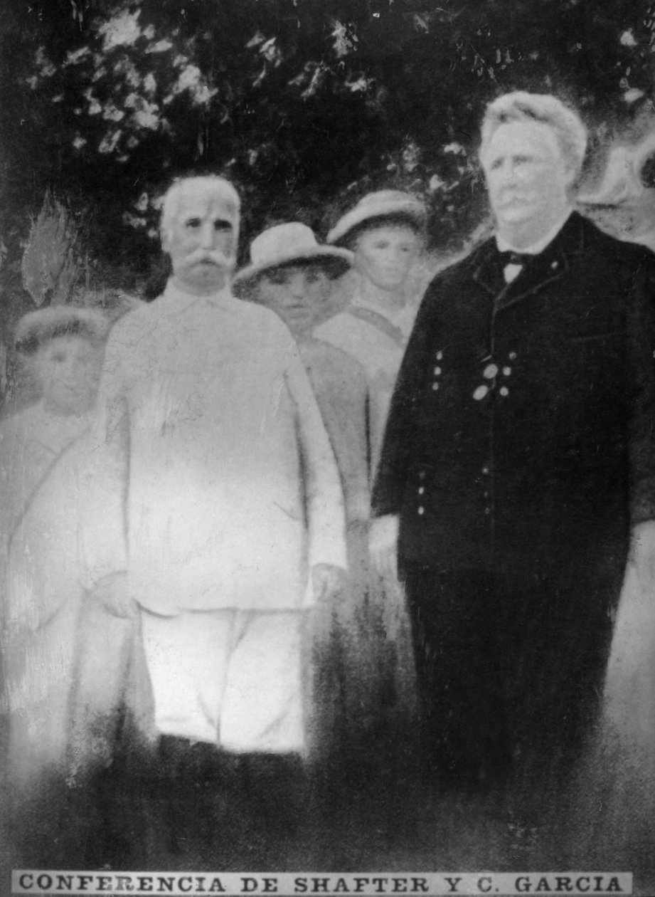 Shafter og Garcias konferanse, 1898, 1920-tallet av Unbekannt