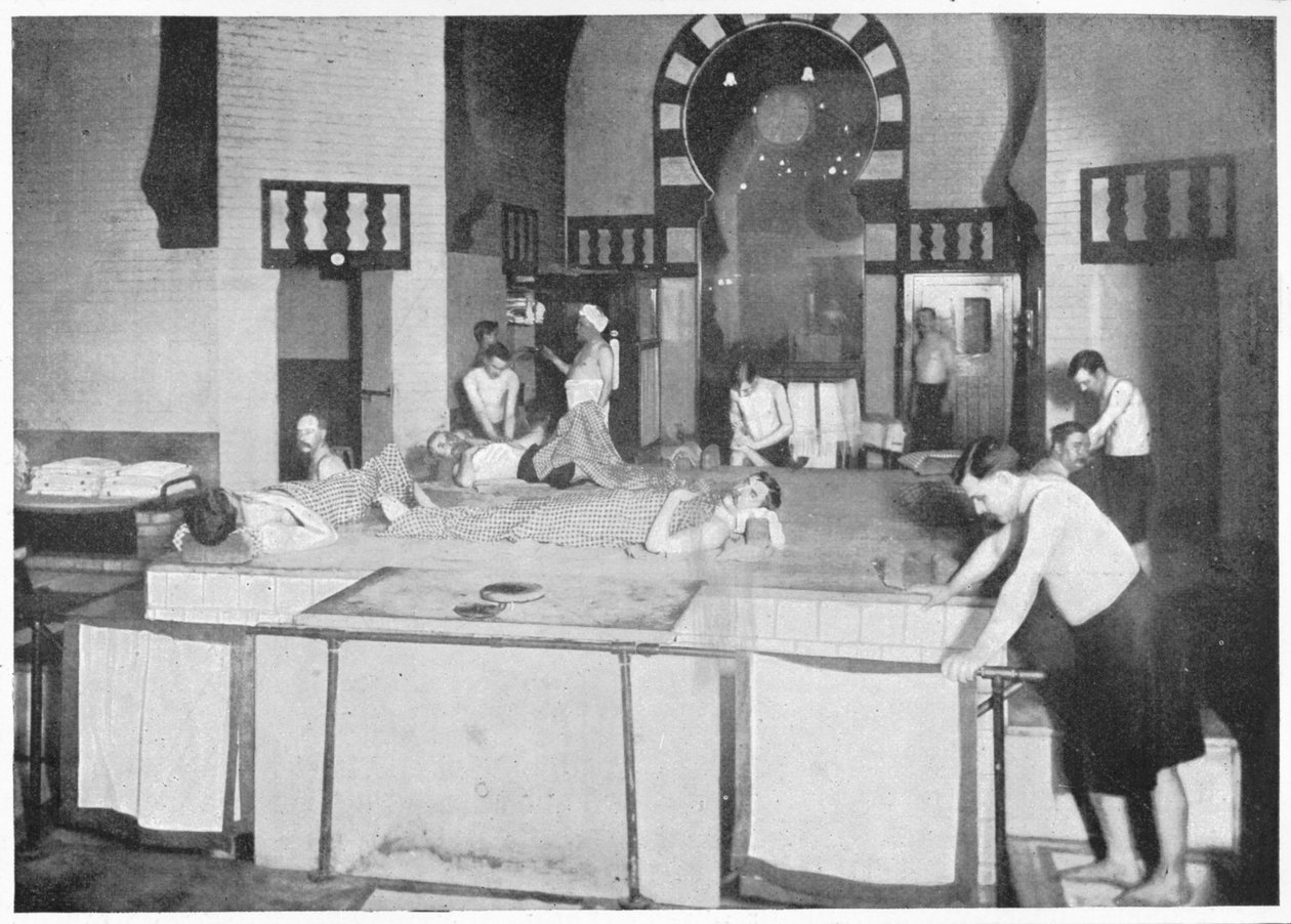 Sjamponeringsrom i et tyrkisk bad, 76 Jermyn Street, Piccadilly, London, c1903 1903 av Unbekannt