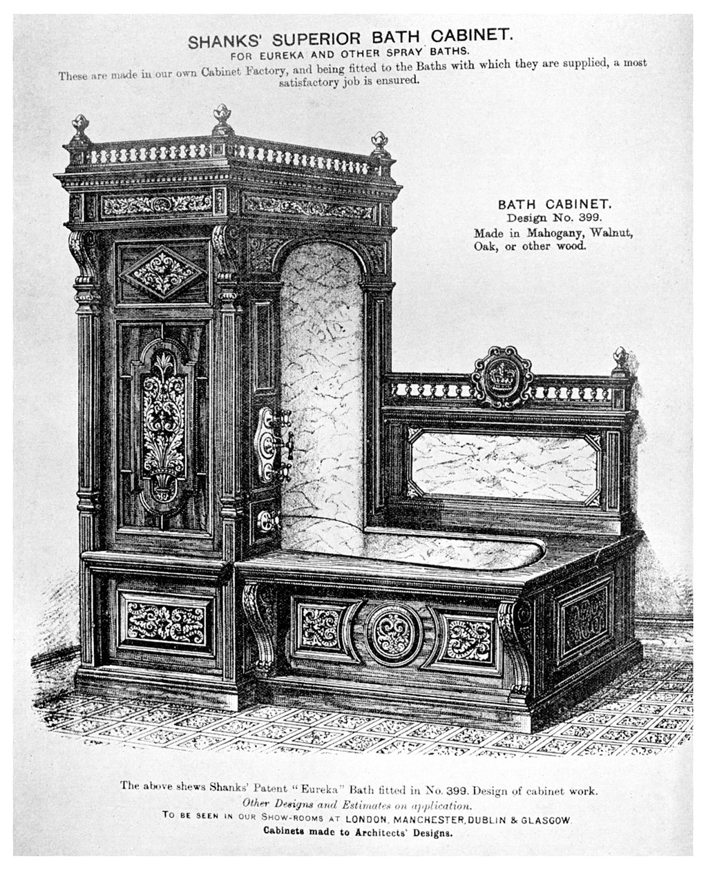 Shanks Superior Bath Cabinet, c1880 1956 av Unbekannt