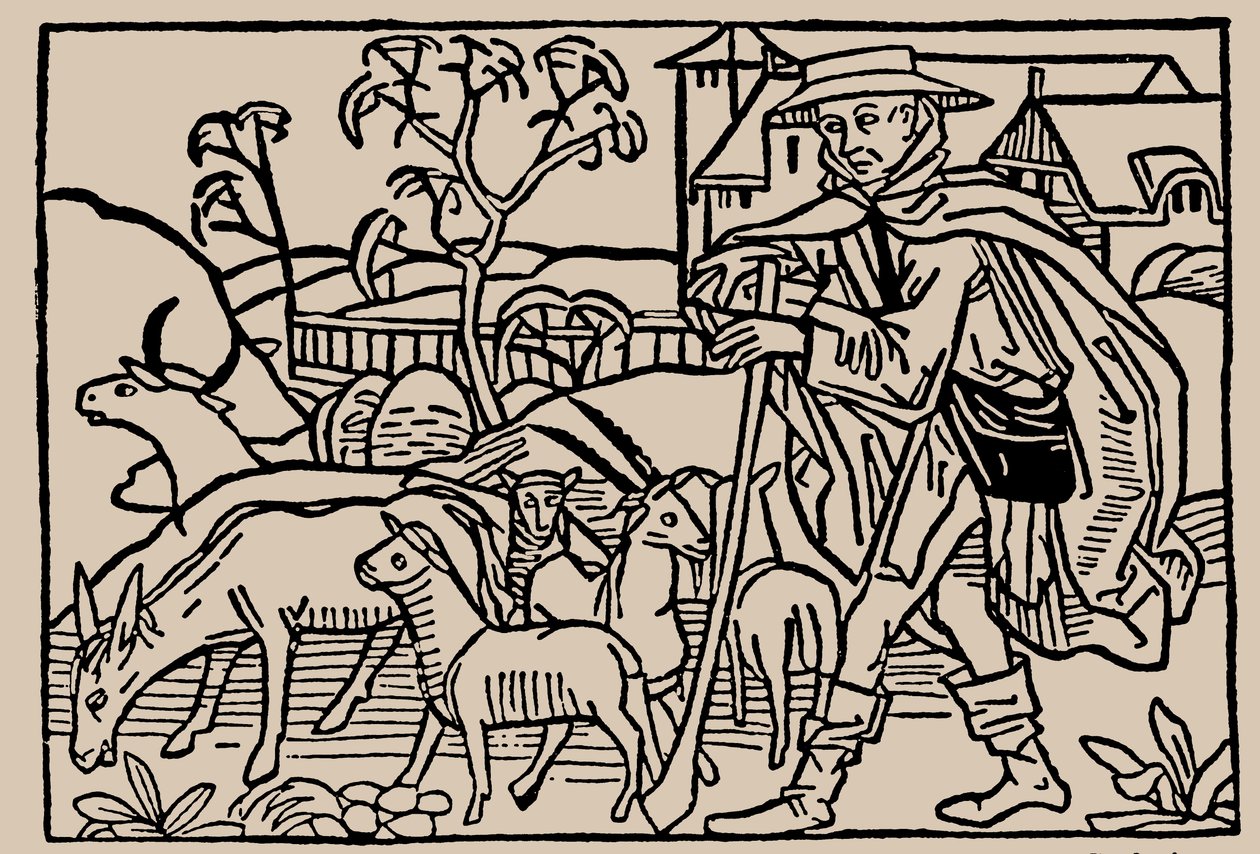 Hyrde. Fra menneskelivets speil av Rodericus Zamorensis, 1479 av Unbekannt