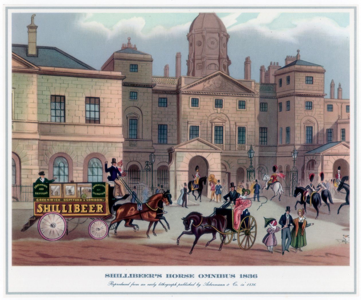 Shillibeers Horse Omnibus, 1836 av Unbekannt