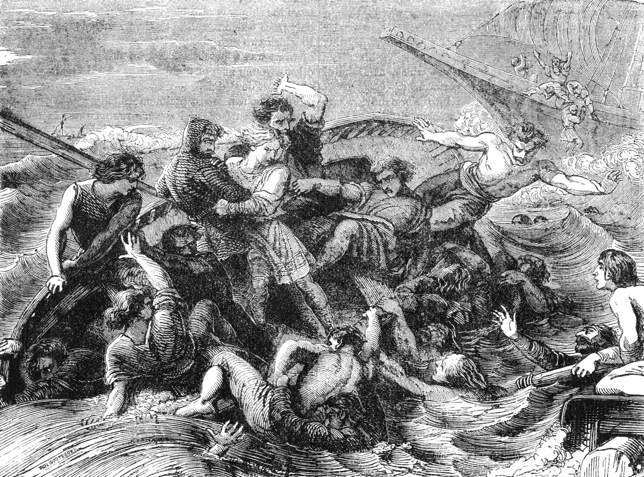 Forlis av prins William, sønn av Henry I, 1120, 1800-tallet av Unbekannt