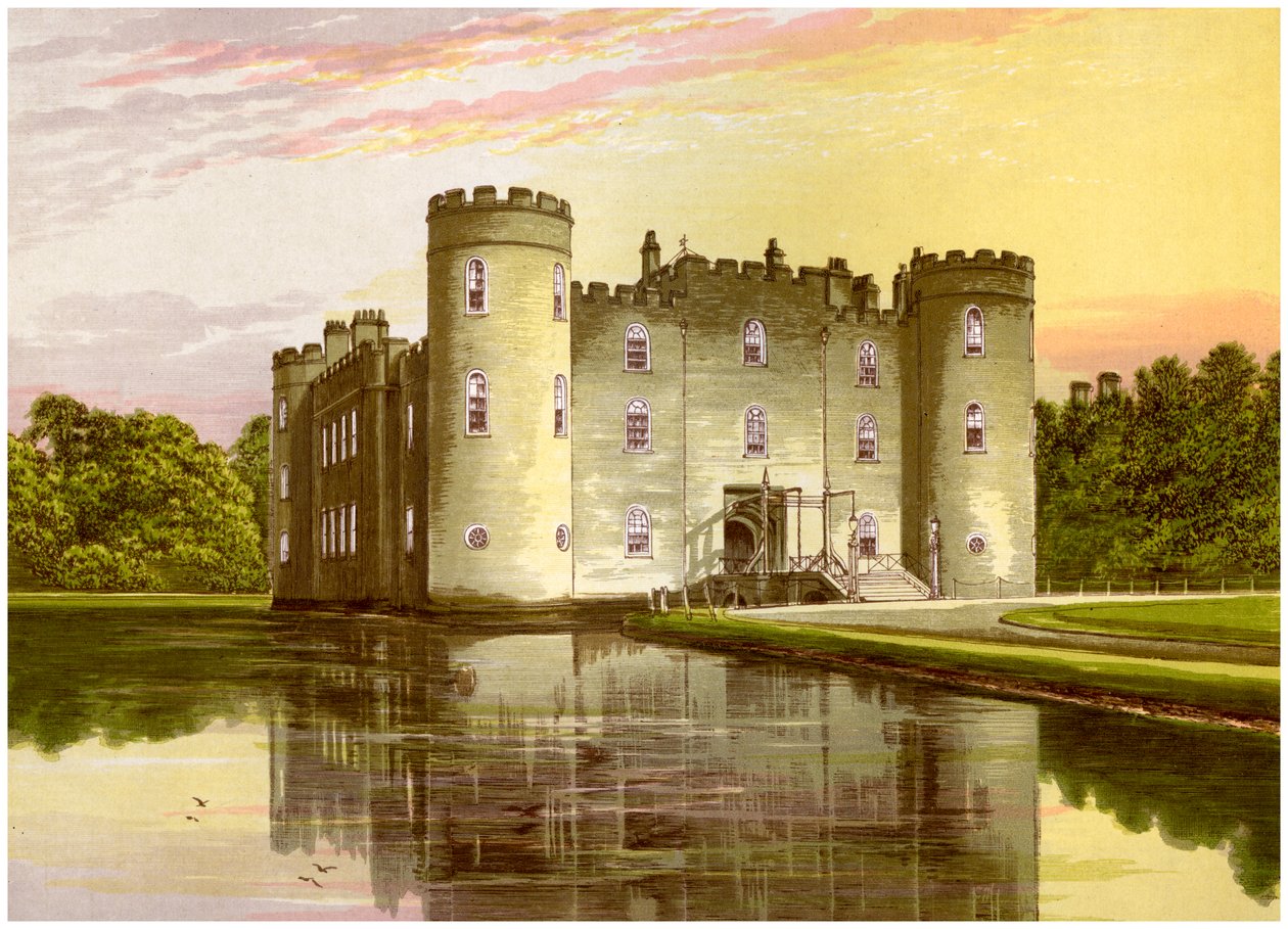 Shirburn Castle, Oxfordshire, hjemmet til jarlen av Macclesfield, c1880 av Unbekannt