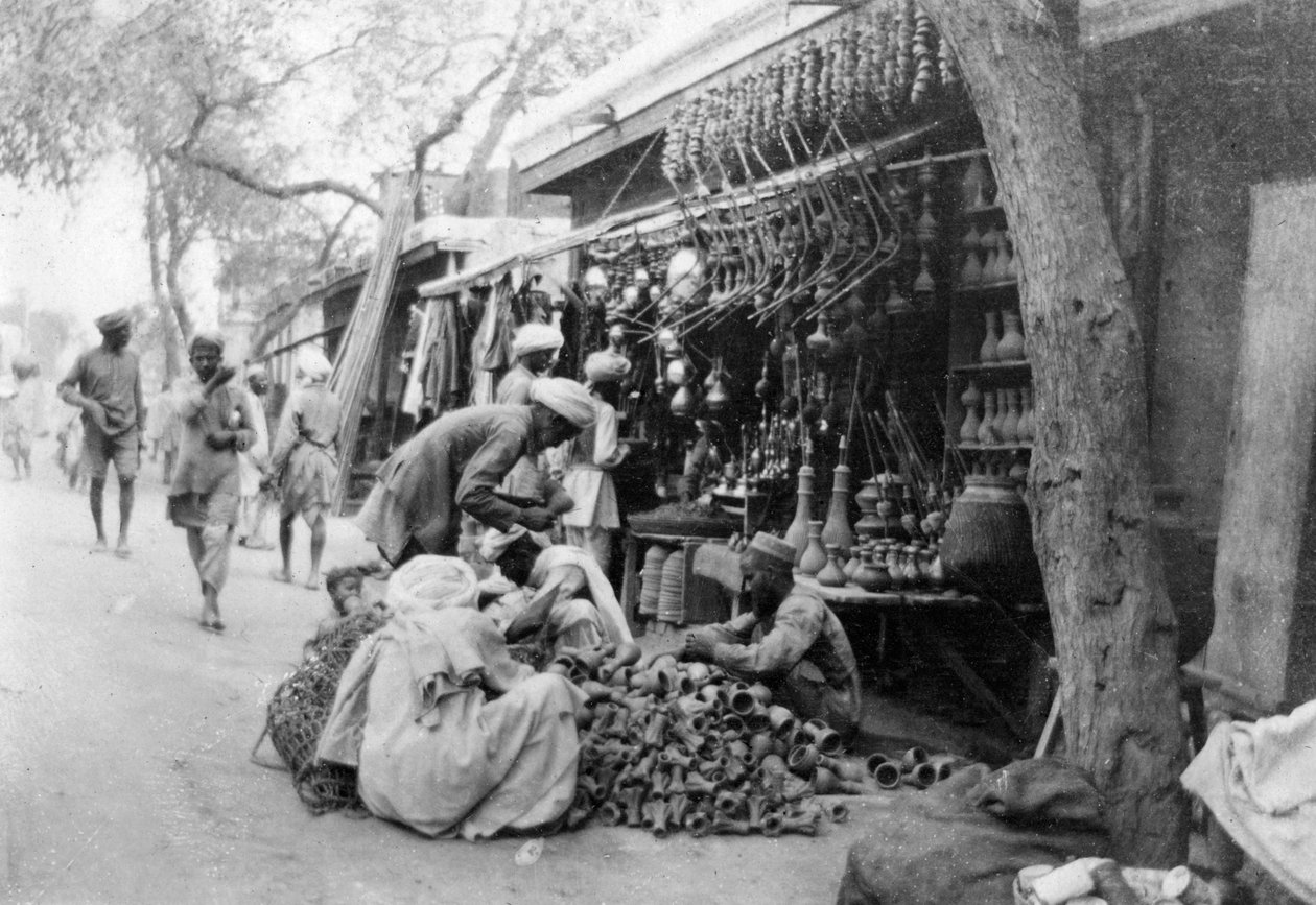 Shisha-butikk, Howshera, 1917 av Unbekannt