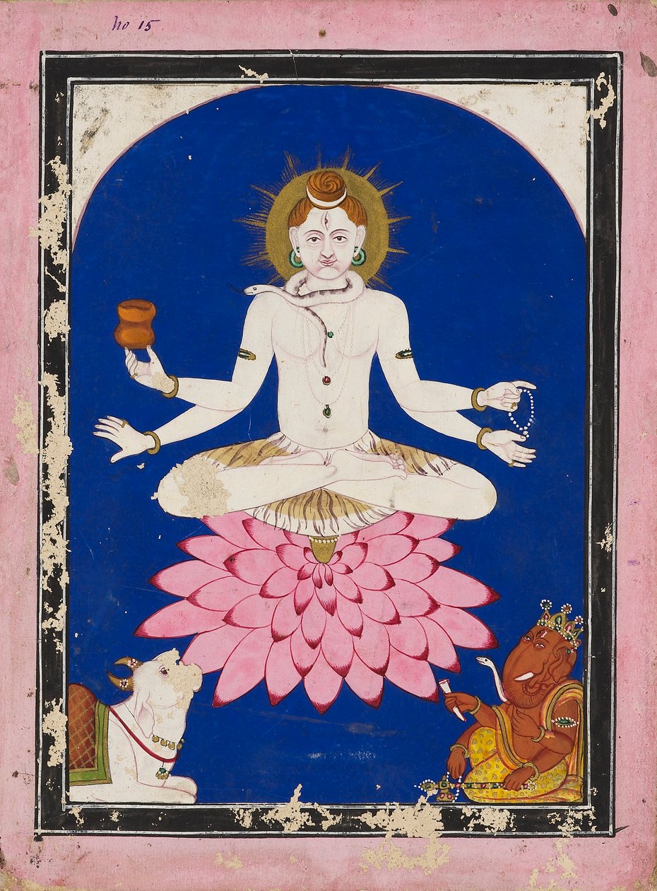 Shiva som yogin, 1800-tallet av Unbekannt