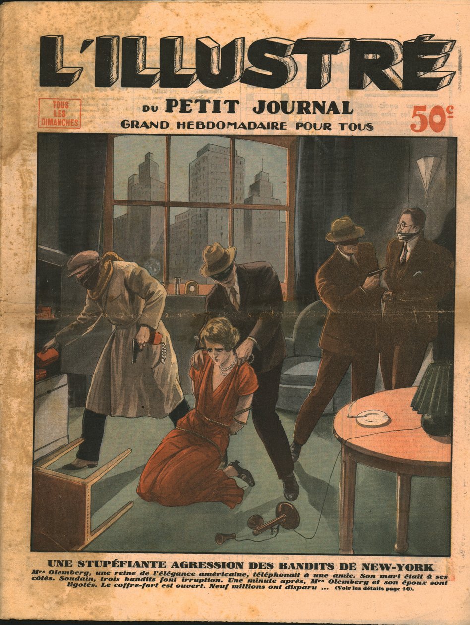 Sjokkerende ran av banditter i New York, 1932. av Unbekannt