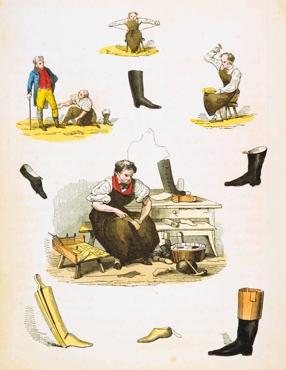 Skomaker, c1845 av Unbekannt