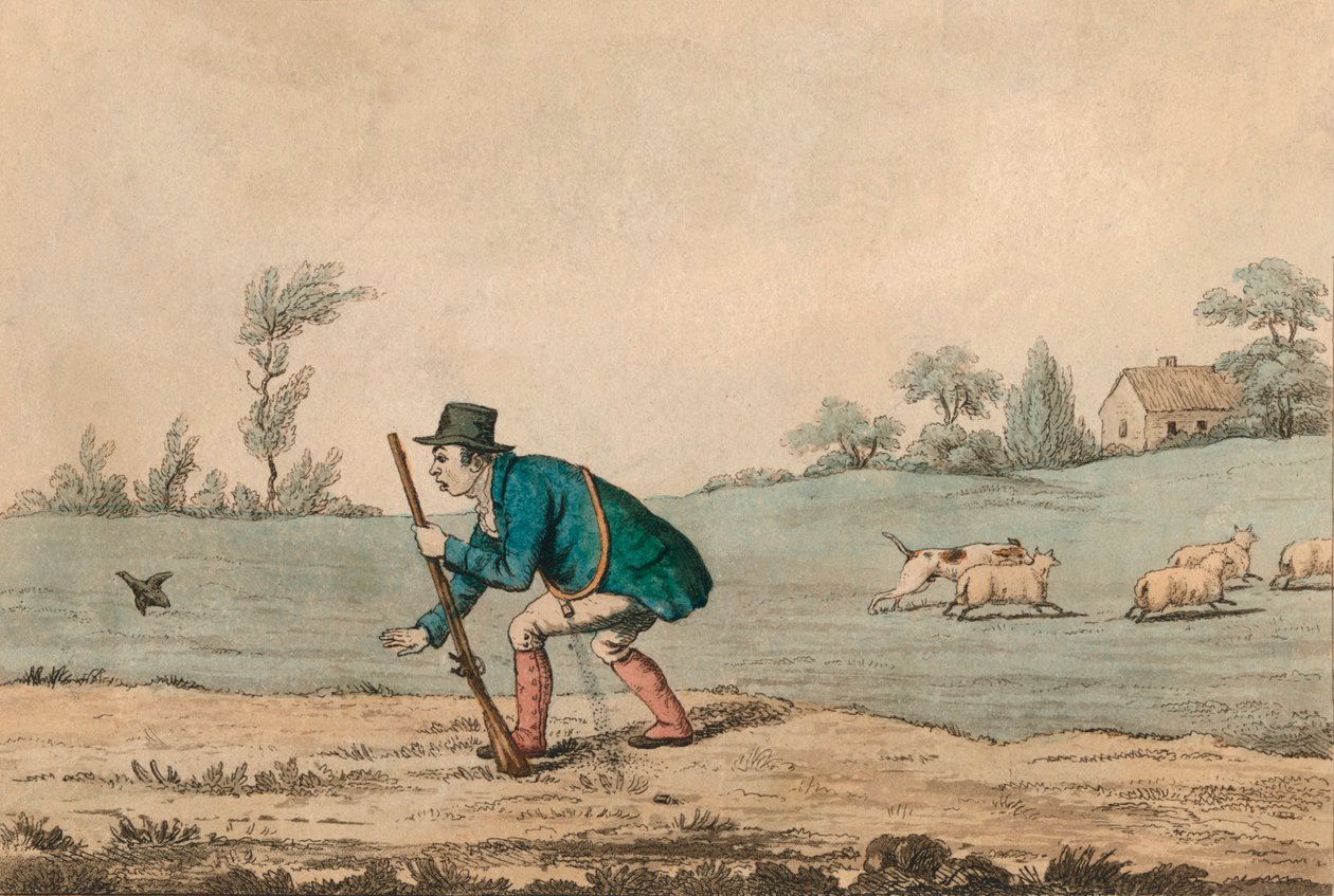 Skytescene, 1813. av Unbekannt