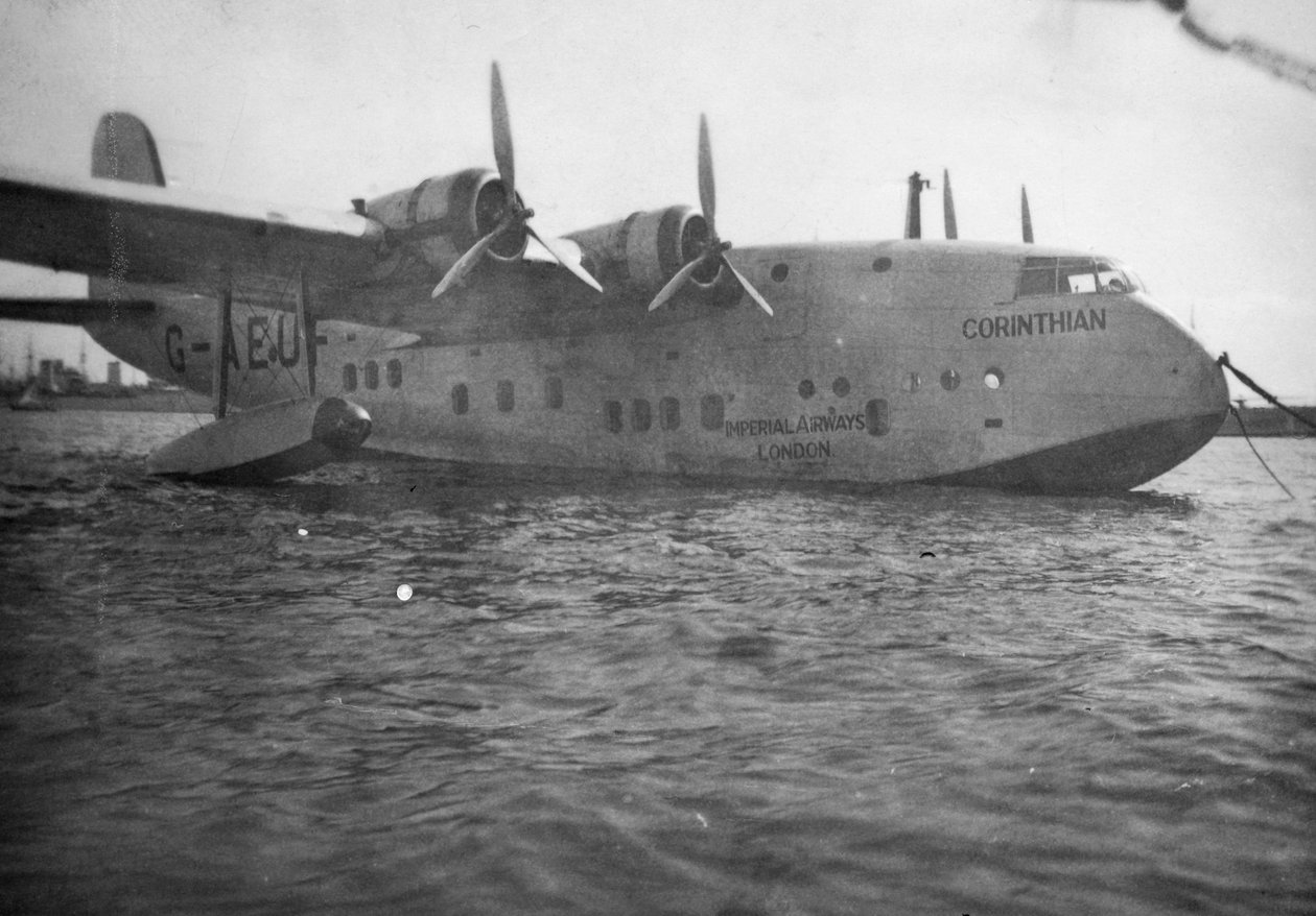 Short Empire-flybåten Corinthian, Alexandria, Egypt, c1938-c1941 av Unbekannt