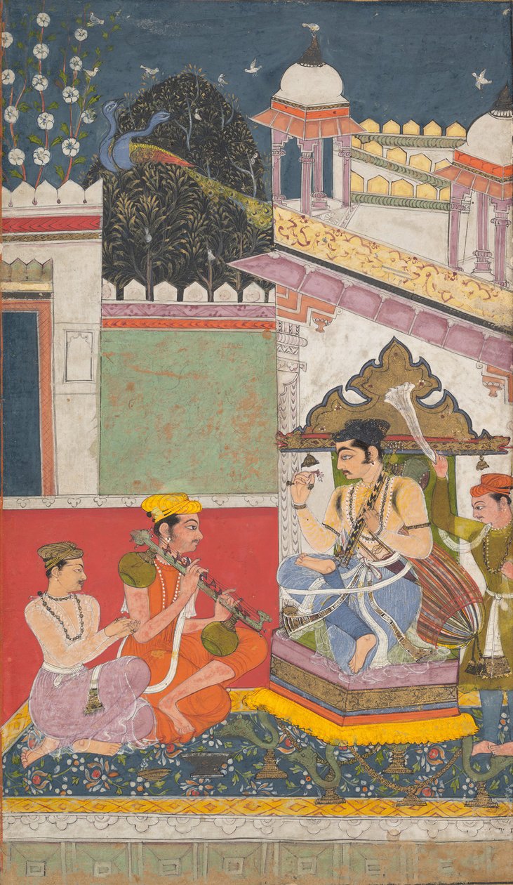 Shri Raga: Folio fra en ragamala-serie Garland of Musical Modes, midten av 1600-tallet. av Unbekannt