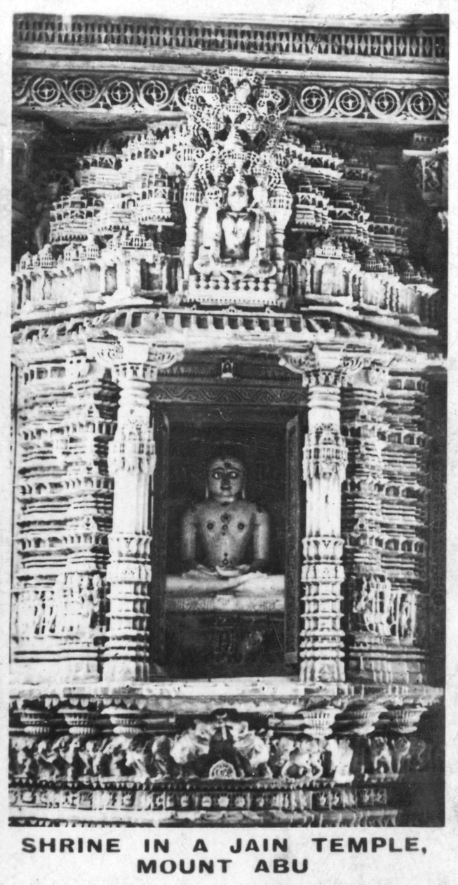 Helligdom i et Jain-tempel, Mount Abu, Rajasthan, India, c1925 av Unbekannt