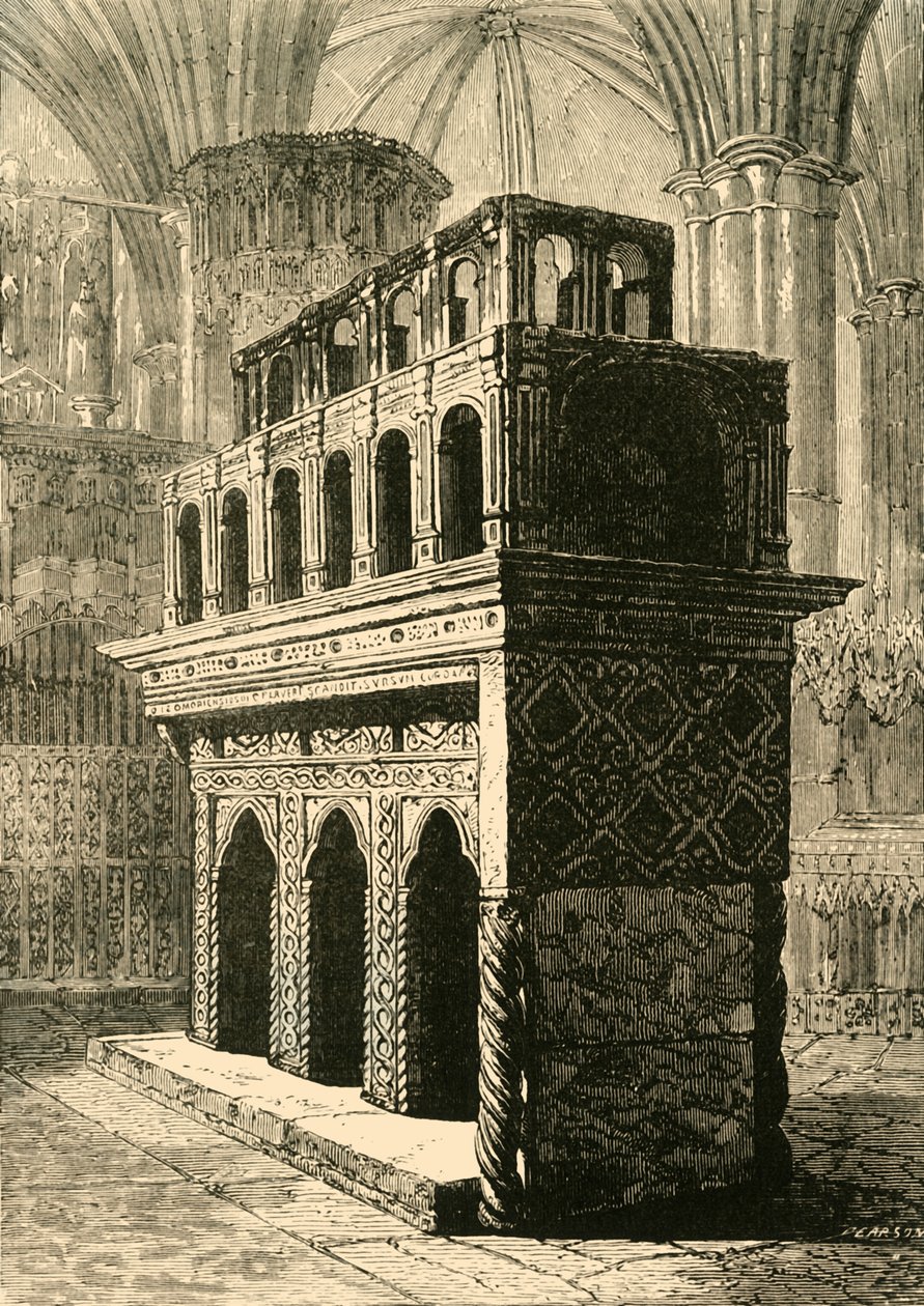 Shrine of Edward the Confessor, Westminster Abbey, 1890. av Unbekannt