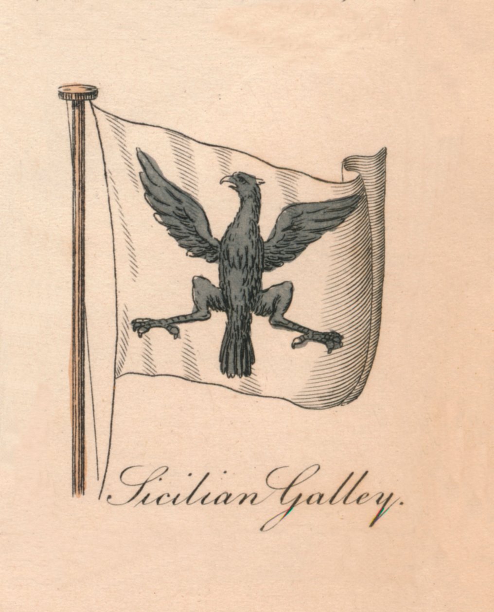 Siciliansk bysse, 1838 av Unbekannt