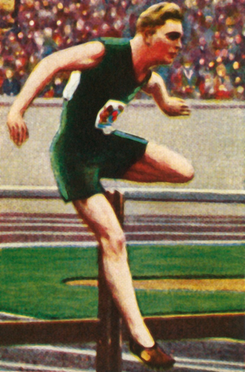 Sid Atkinson fra Sør-Afrika, vinner av 110m hekk, 1928. av Unbekannt