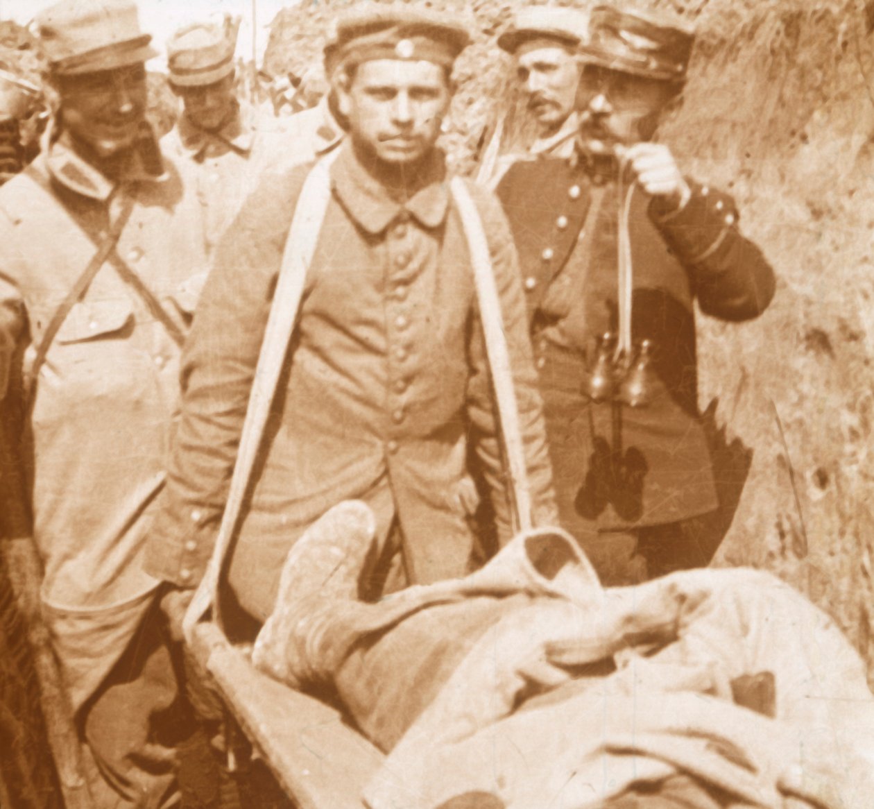 Sidi-Brahim skyttergraver, Carency, Nord-Frankrike, c1914-c1918 av Unbekannt