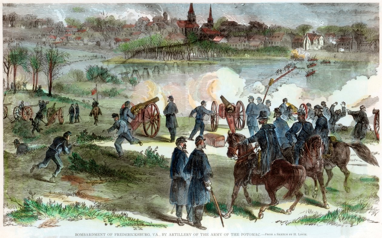 Beleiring av Fredericksburg, Virginia, amerikansk borgerkrig, c1864-c1865 av Unbekannt