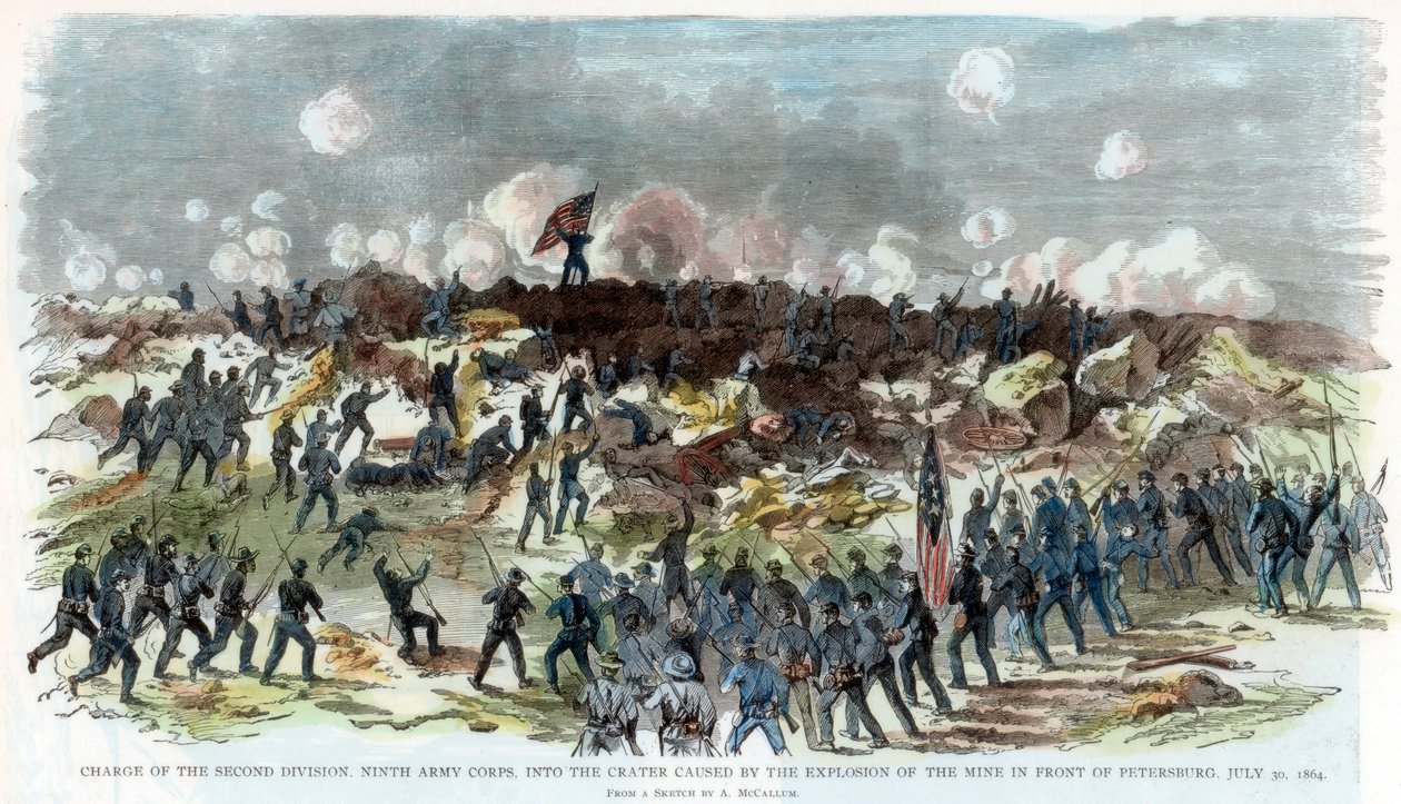 Beleiring av Petersburg, Virginia, amerikansk borgerkrig, 30. juli 1864 av Unbekannt