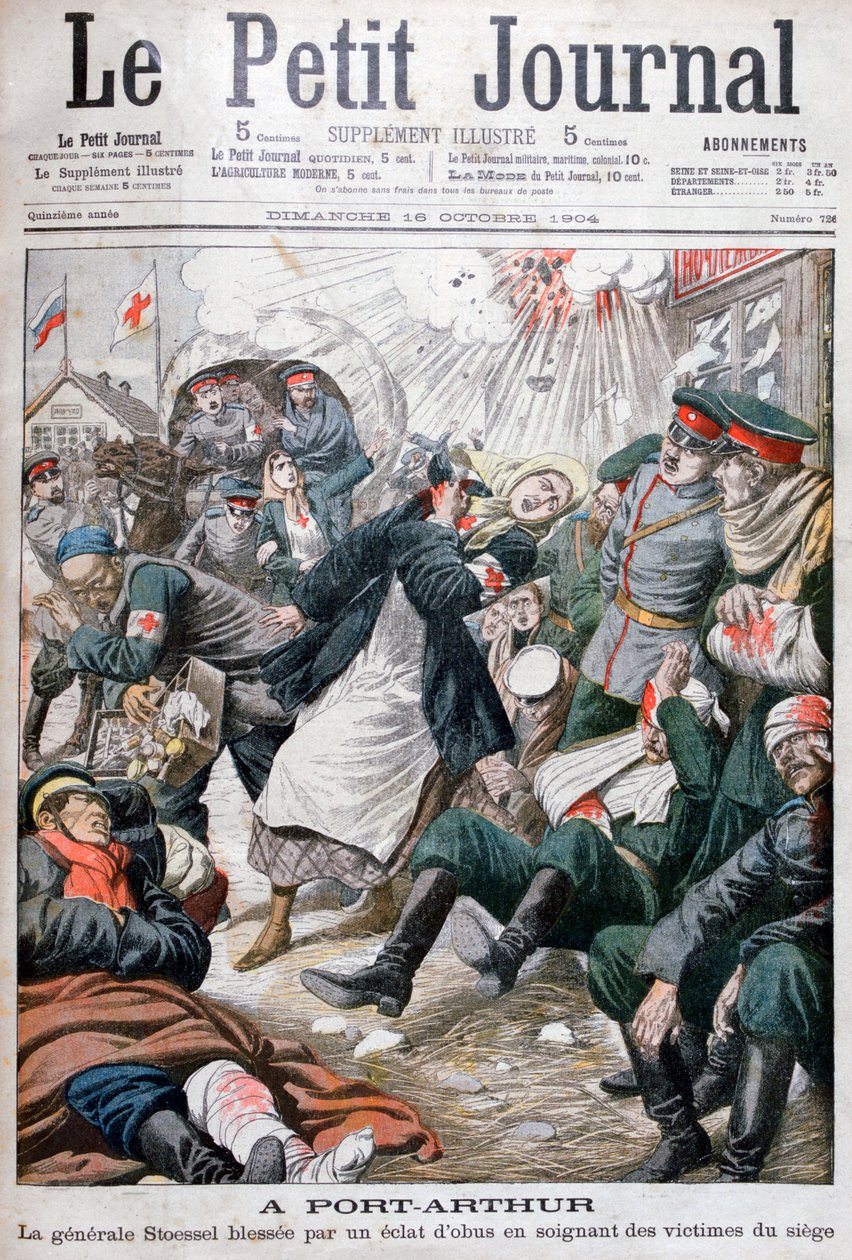 Beleiring av Port Arthur, russisk-japansk krig, 1904 av Unbekannt