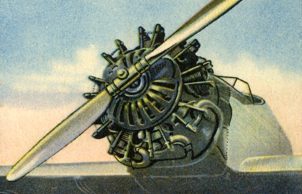 Siemens Sh 20 60 hestekrefter flymotor, 1932. av Unbekannt