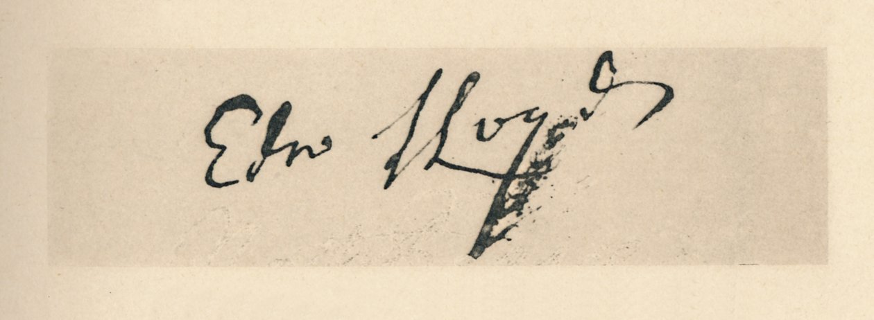 Signatur av Edward Lloyd, 1712, 1928 av Unbekannt