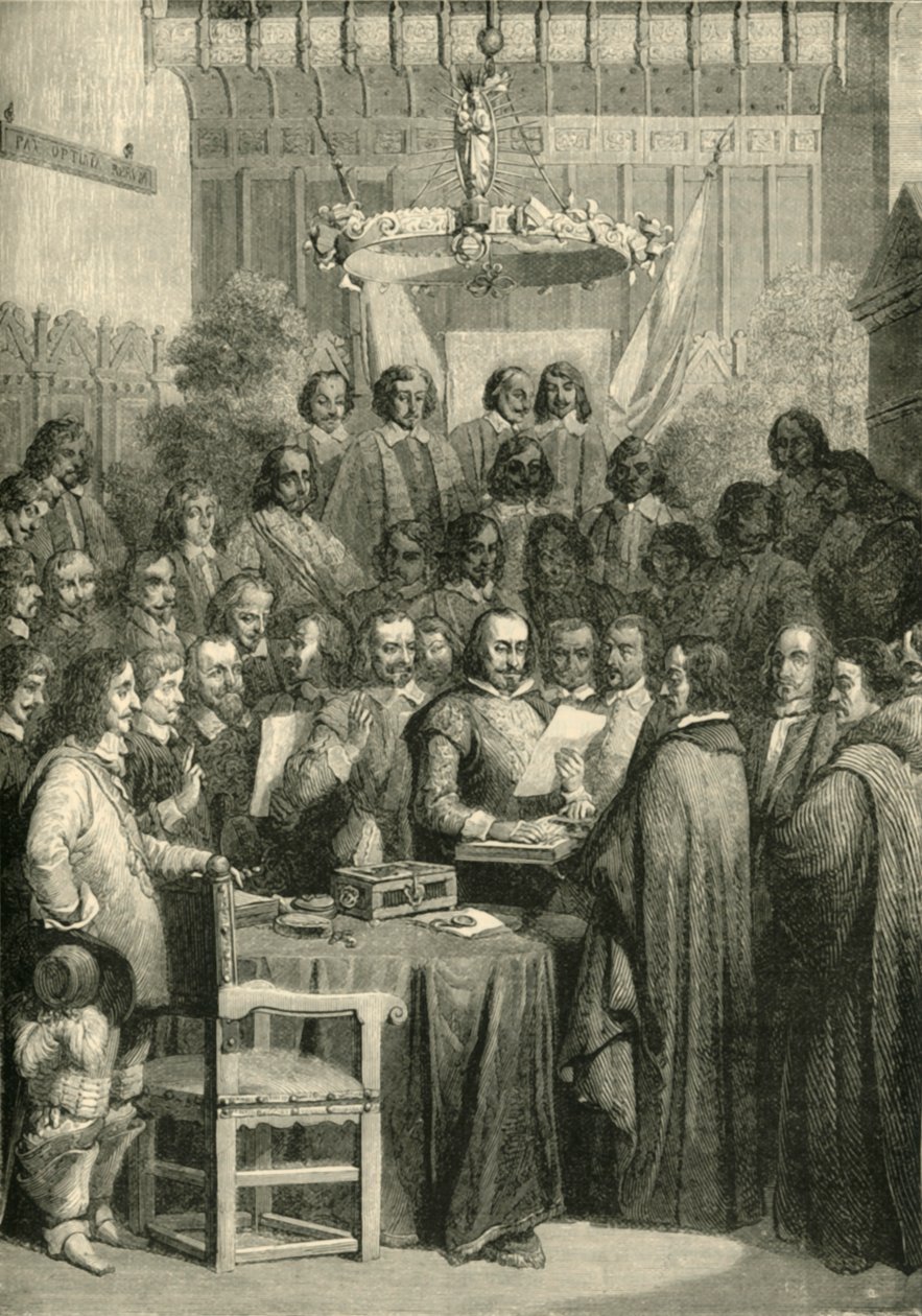 Signering av traktaten om Westfalen, 24. oktober 1648, 1890. av Unbekannt