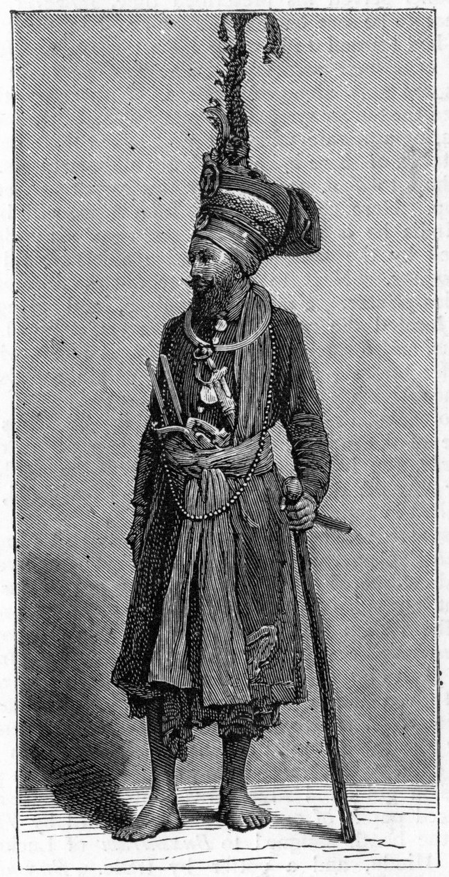 Sikh-sjef, 1886 av Unbekannt