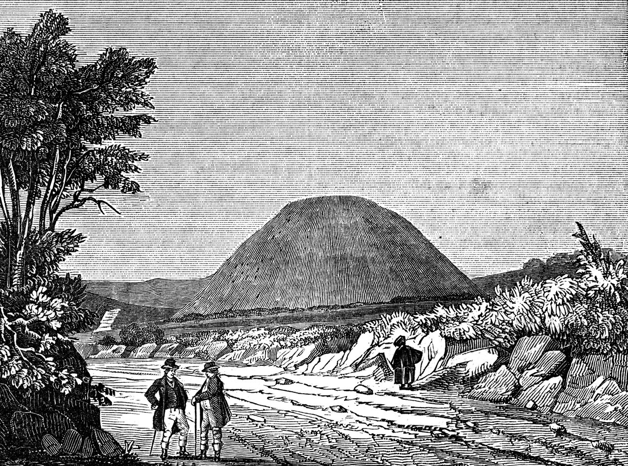 Silbury Hill, Wiltshire, England, 1836 av Unbekannt