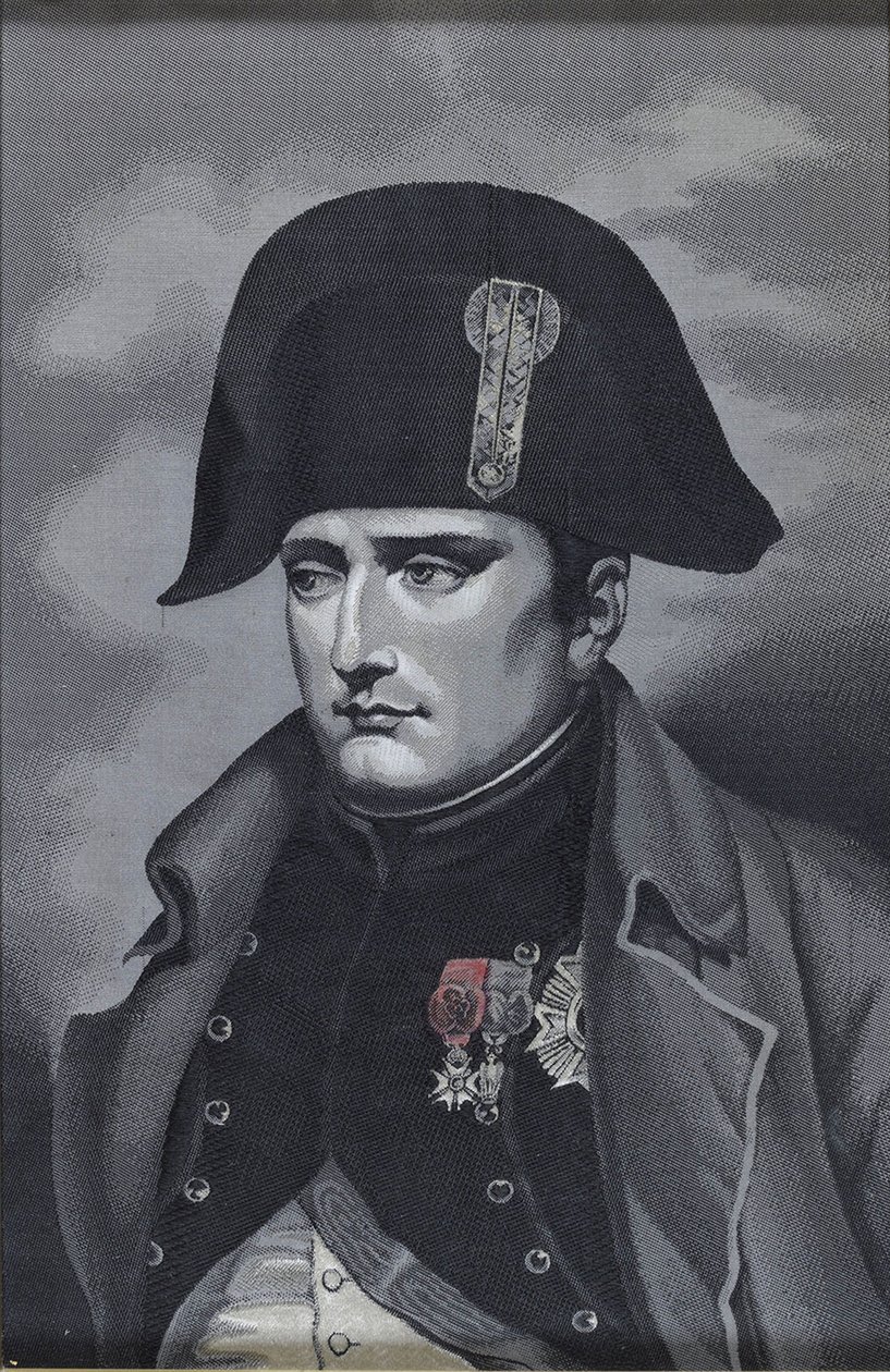 Silkevevingsportrett av keiser Napoléon I Bonaparte 1769-1821 av Unbekannt