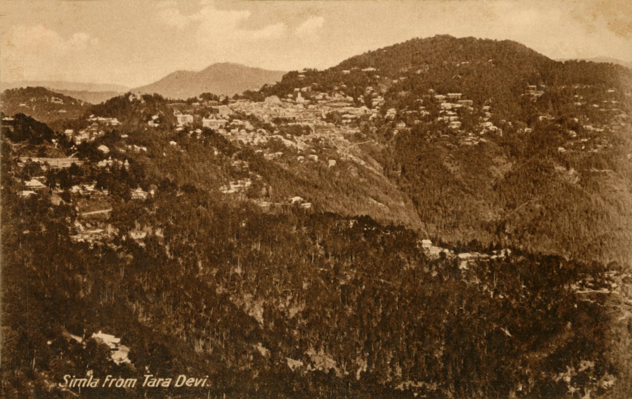 Simla fra Tara Devi, c1918-c1939. av Unbekannt