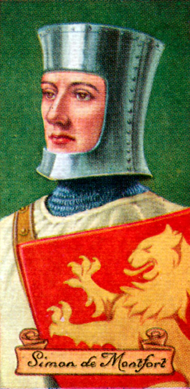 Simon de Montfort, hentet fra en serie sigarettkort, 1935 av Unbekannt