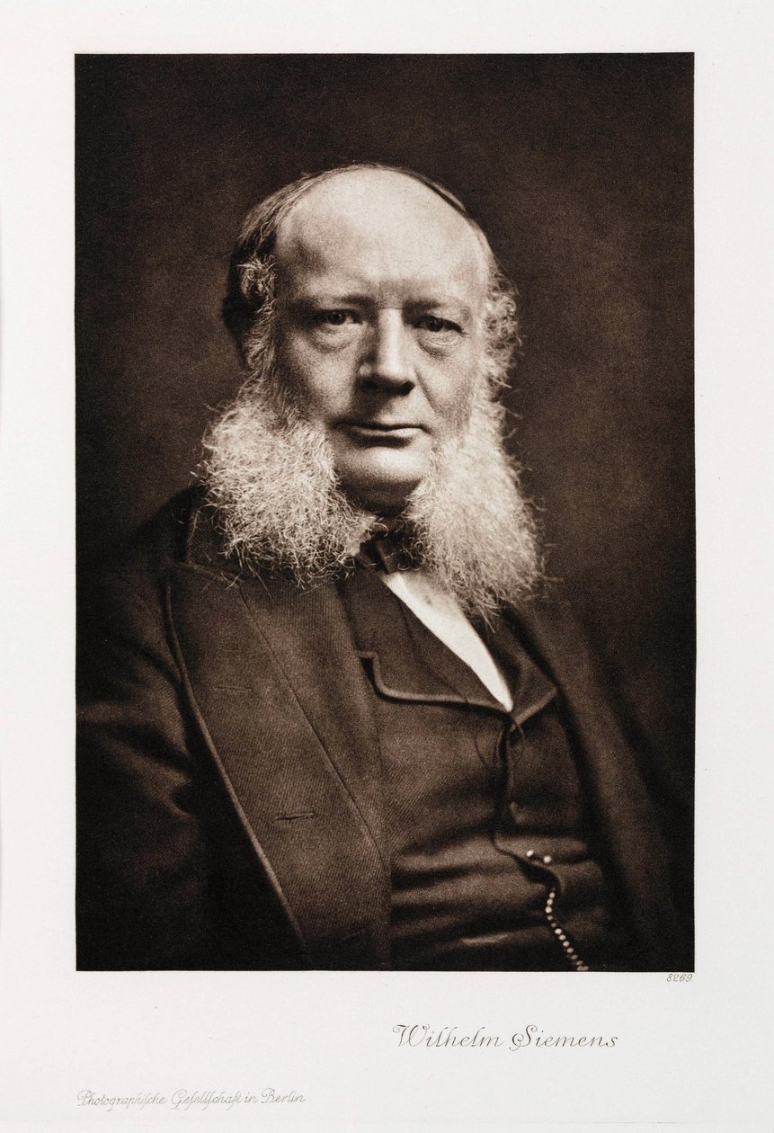 Sir Charles William Siemens, tysk ingeniør, ca 1860-1870 av Unbekannt