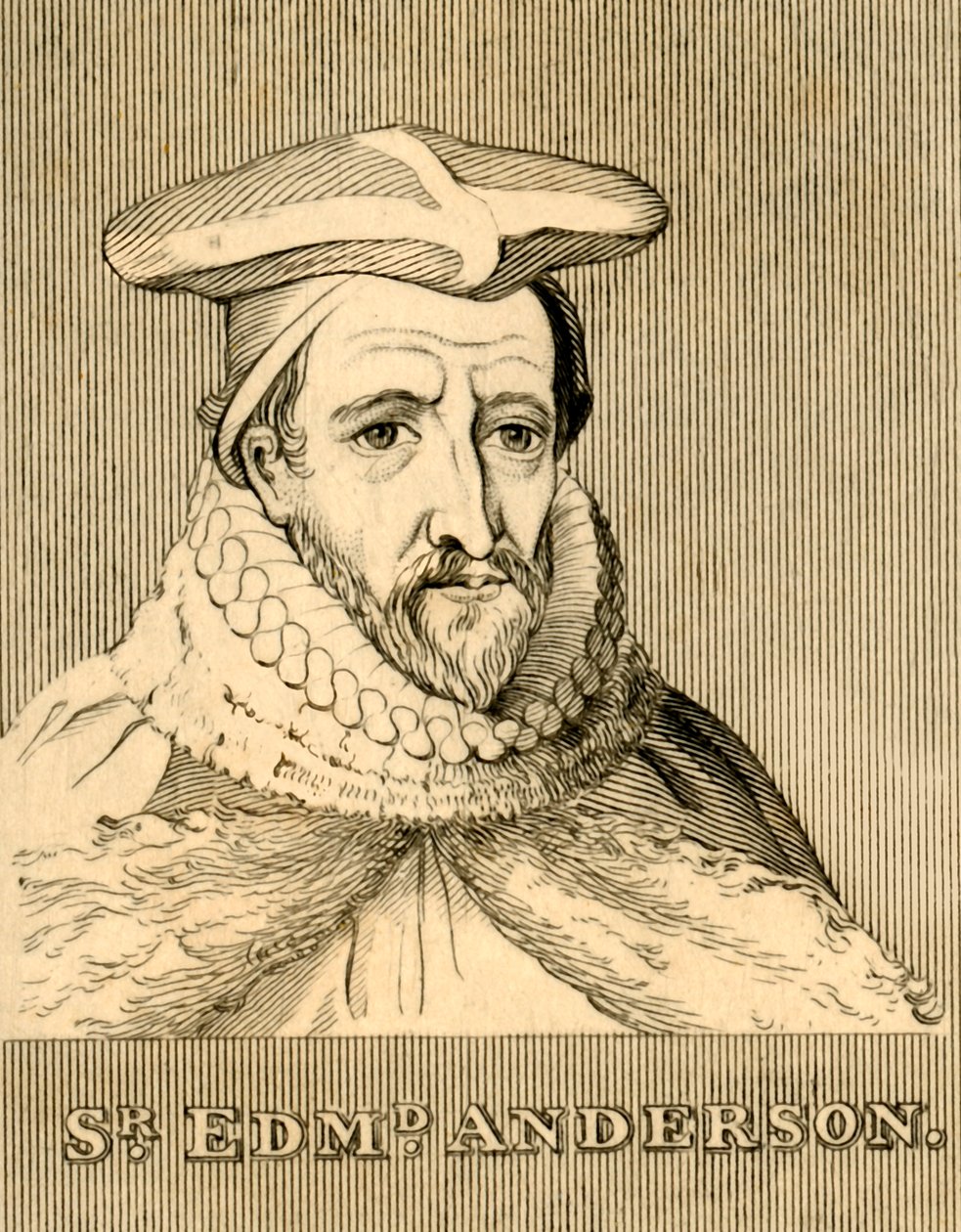 Sir Edmund Anderson, 1530-1605, 1830. av Unbekannt