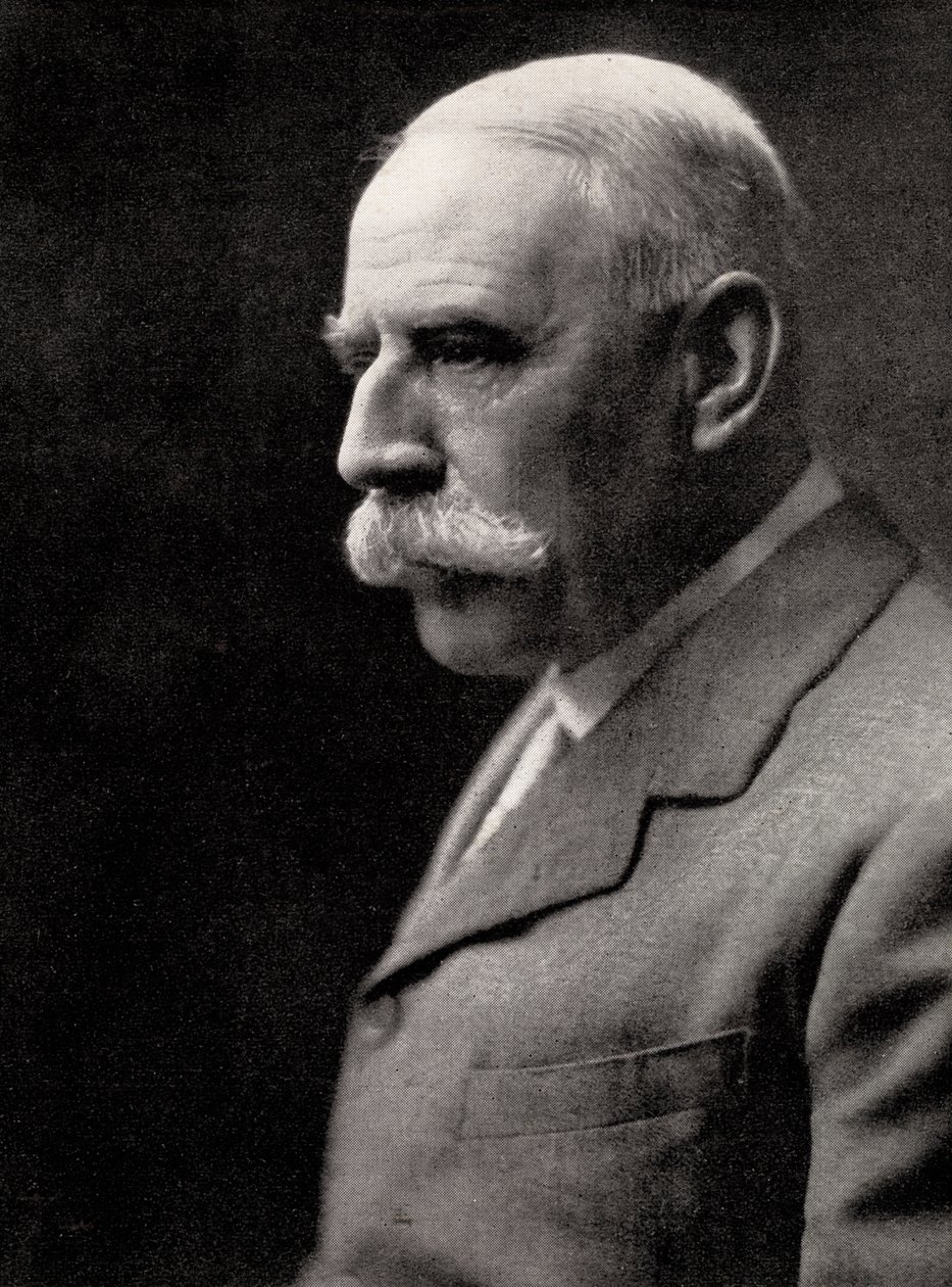 Sir Edward Elgar, 1857-1934, engelsk komponist, tidlig på 1900-tallet av Unbekannt