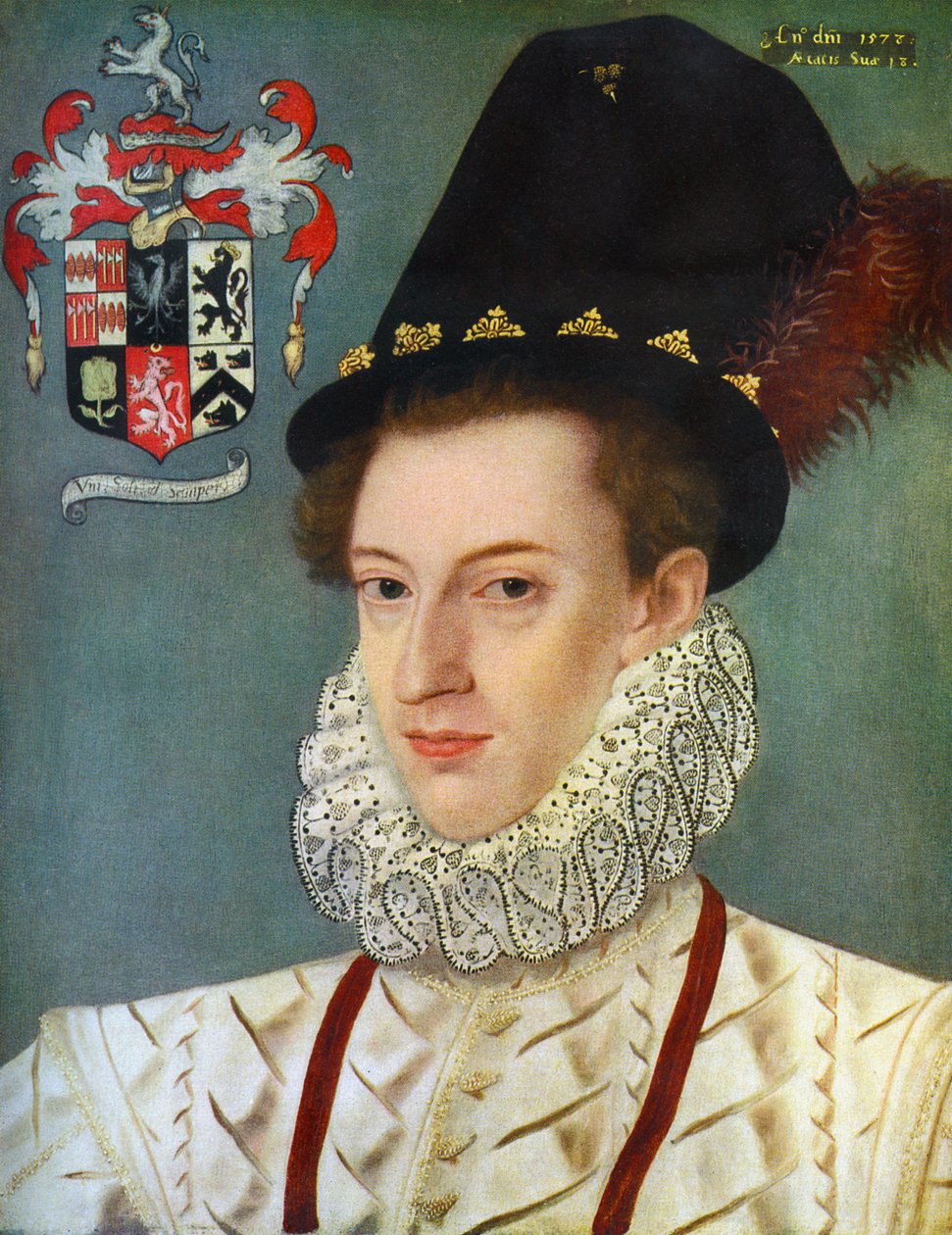 Sir Edward Hoby, 1560-1617 av Unbekannt