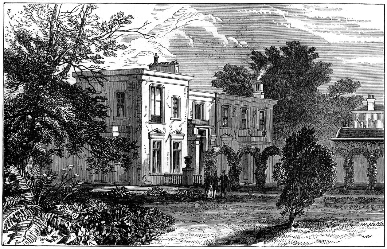 Sir Edwin Landseers 1802-1873 hus, Brighton, East Sussex, 1874 av Unbekannt