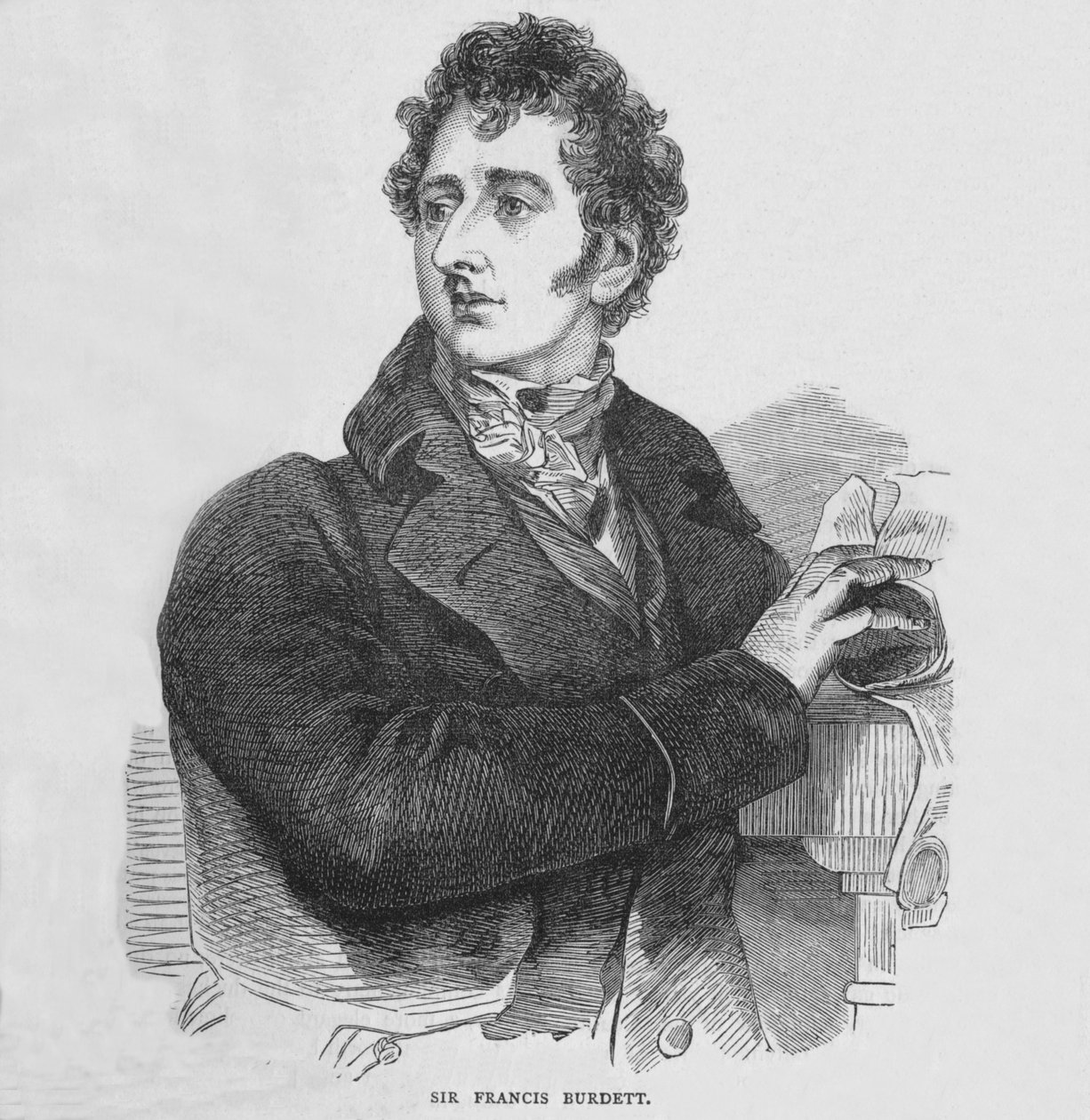 Sir Francis Burdett , engelsk reformistisk politiker, c1810 1878 av Unbekannt