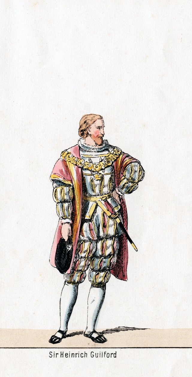 Sir Henry Guildford, kostymedesign for Shakespeares skuespill, Henry VIII, 1800-tallet av Unbekannt