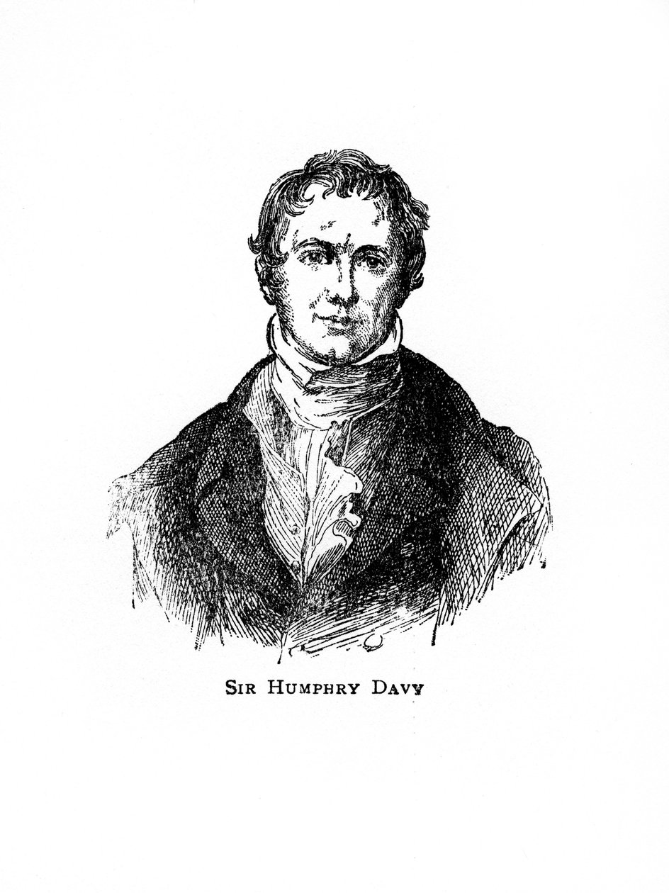 Sir Humphry Davy, kjemiker og fysiker fra Cornwall, 1900-tallet av Unbekannt
