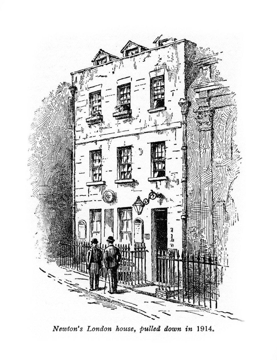 Sir Isaac Newtons hus, London, 1900-tallet av Unbekannt