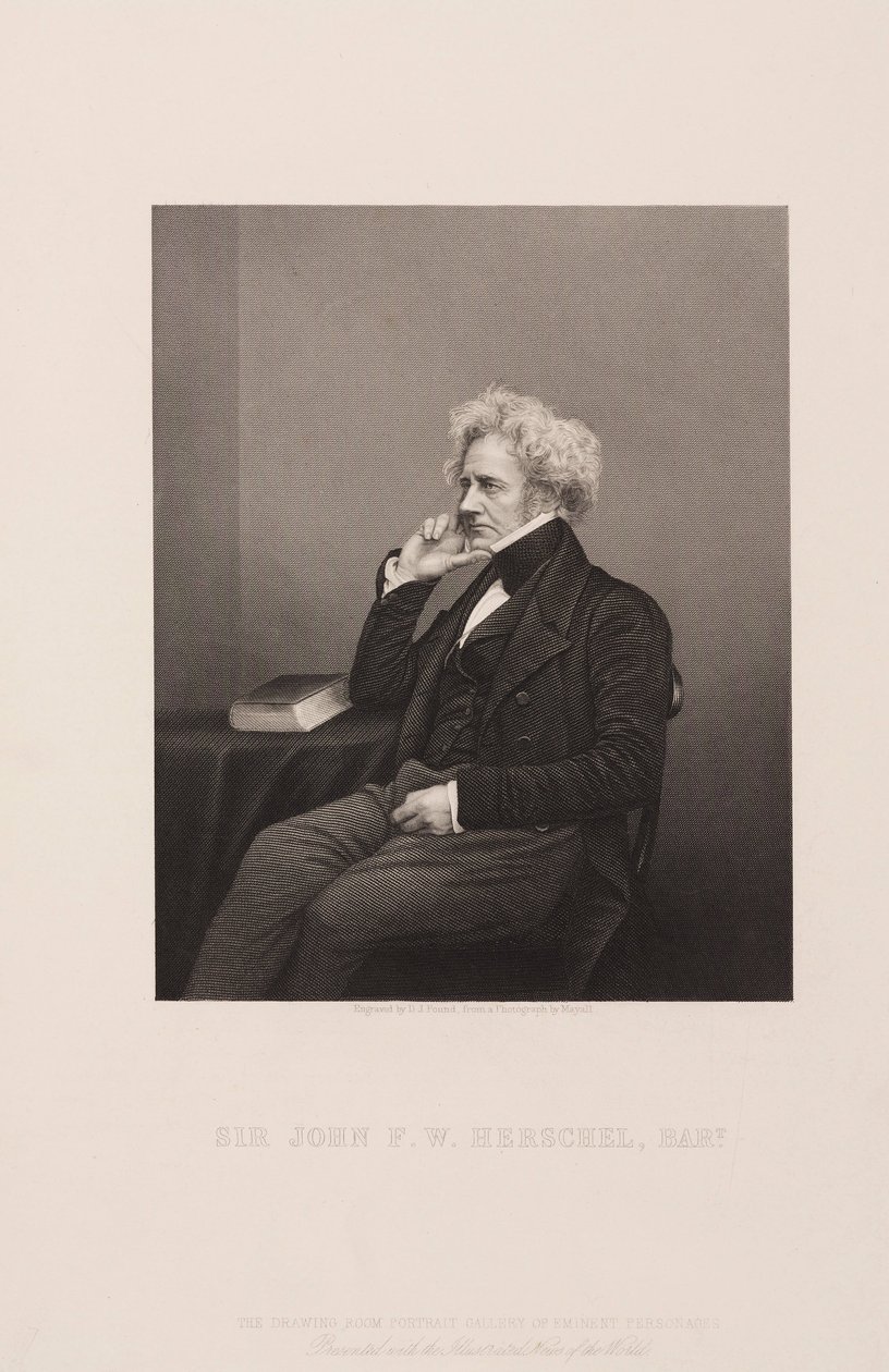 Sir John Herschel , engelsk astronom og vitenskapsmann, ca 1860 av Unbekannt