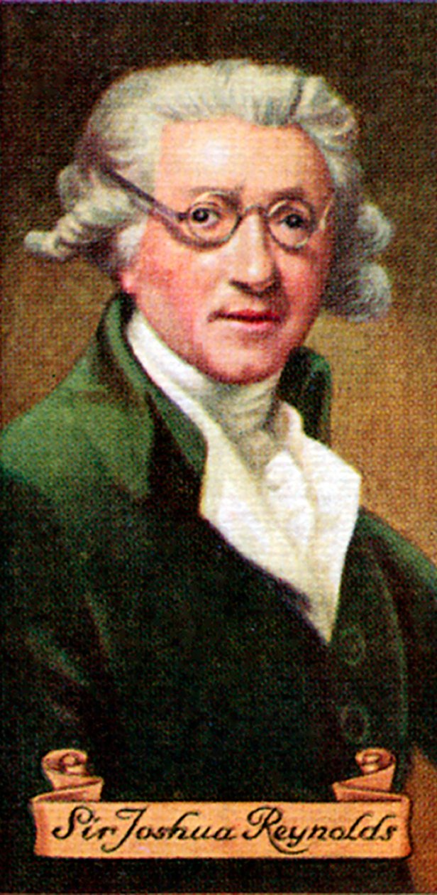 Sir Joshua Reynolds, hentet fra en serie sigarettkort, 1935 av Unbekannt