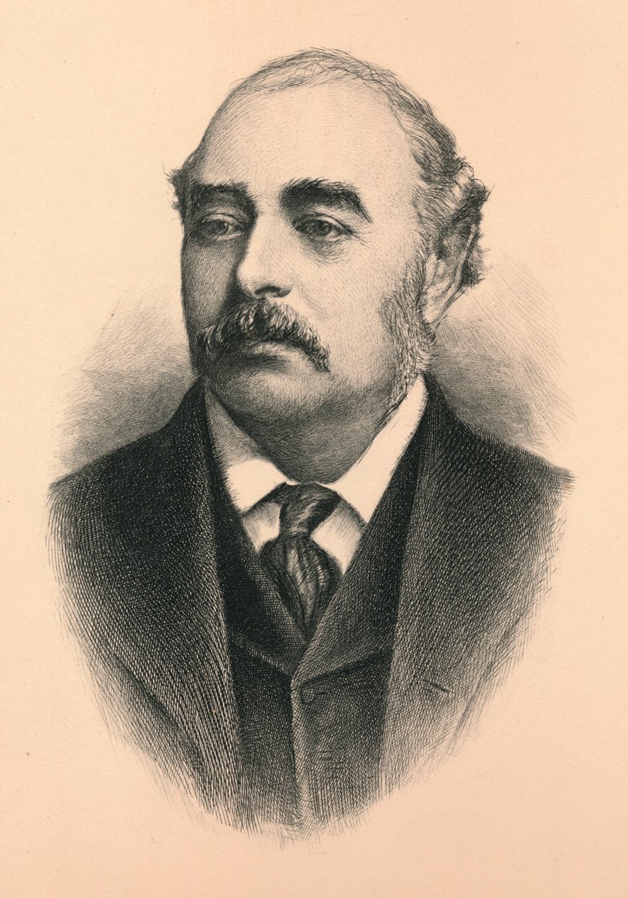 Sir Matthew White Ridley, 1. Viscount Ridley 1842-1904, britisk konservativ politiker og sta. av Unbekannt