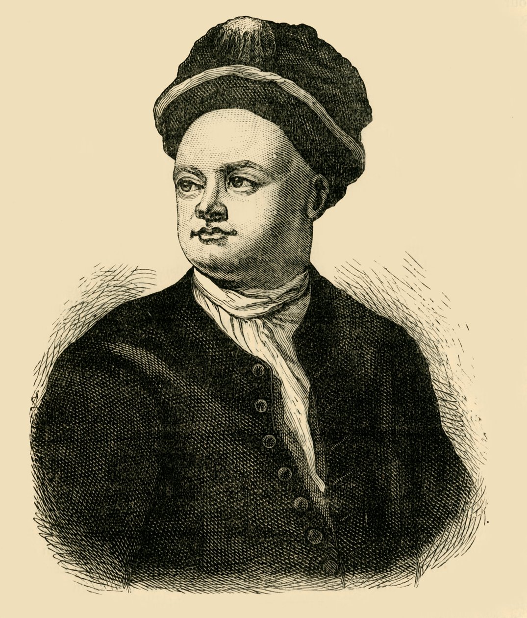 Sir Richard Steele, c1700, c1876. av Unbekannt