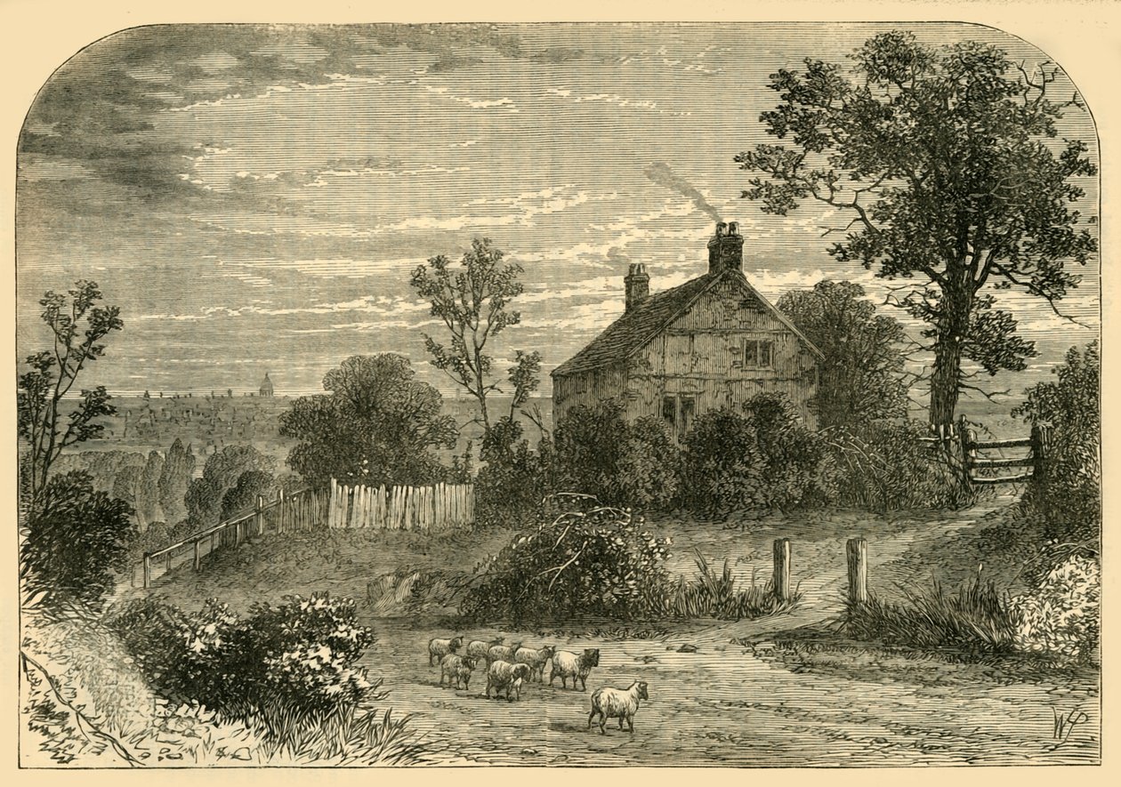 Sir Richard Steeles House, Haverstock Hill, c1876. av Unbekannt