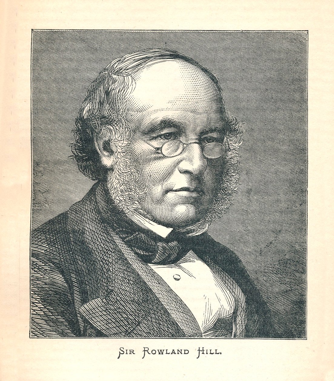 Sir Rowland Hill, opphavsmannen til frimerket, 1893. av Unbekannt