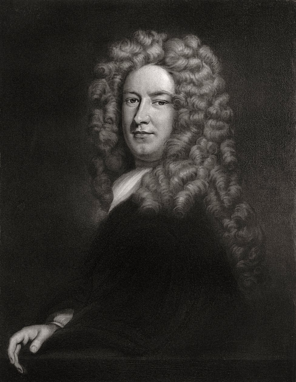 Sir Samuel Garth , engelsk lege og poet c1705-1710 1906 av Unbekannt