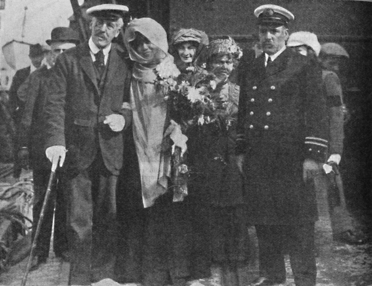 Sir Squire Bancroft og Madame Sarah Bernhardt, c1925 av Unbekannt