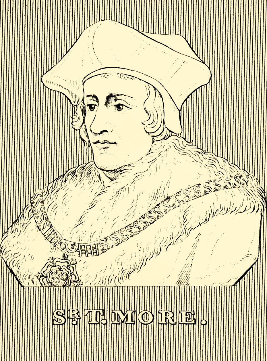 Sir T. More, 1478-1535, 1830. av Unbekannt