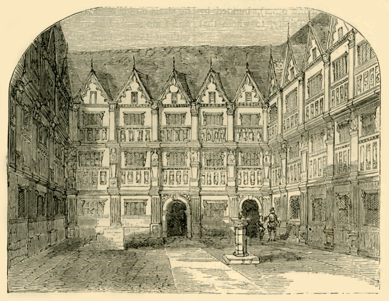 Sir Thomas Greshams House i Bishopsgate Street, c1872. av Unbekannt